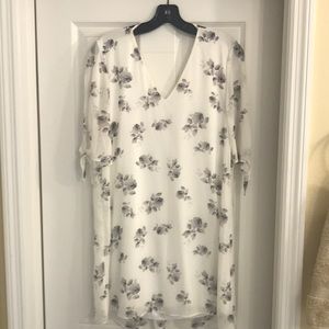 Flowy white cocktail dress